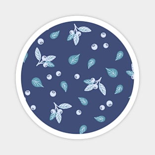 Blueberry pattern Magnet